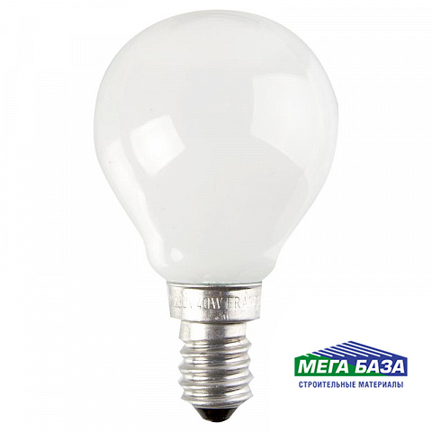 Лампа накаливания Osram E14 230 В 40 Вт шар свет тёплый