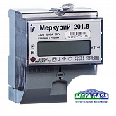 Счётчик Меркурий 201,8 80А ЖК-дисплей однофазный крепление на DIN-рейку