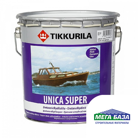 Лак высокоглянцевый износостойкий уретано-алкидный TIKKURILA UNICA SUPER 2,7 л