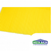 Сотовый поликарбонат цвет жёлтый 2100х12000х4 мм