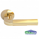 Дверная ручка Morelli Мозаика MH-11 SG/GP цвет матовое золото/золото