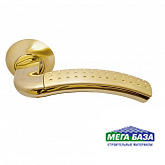 Дверная ручка Morelli Палаццо MH-02P SG/GP цвет матовое золото/золото